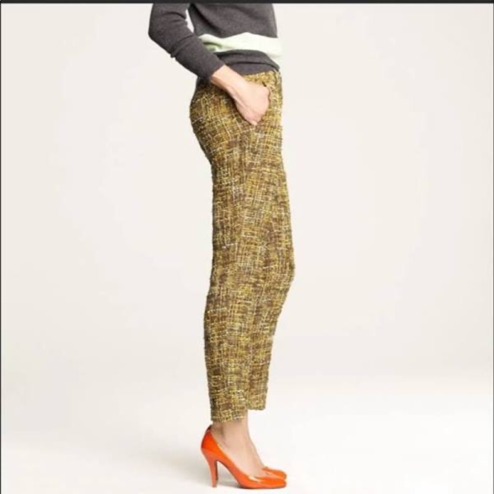 J. Crew Cafe Capri Tweed Pants